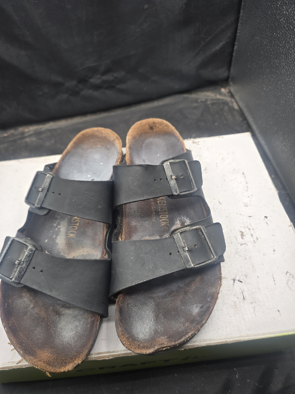 Birkenstock Black Two-Strap Sandals